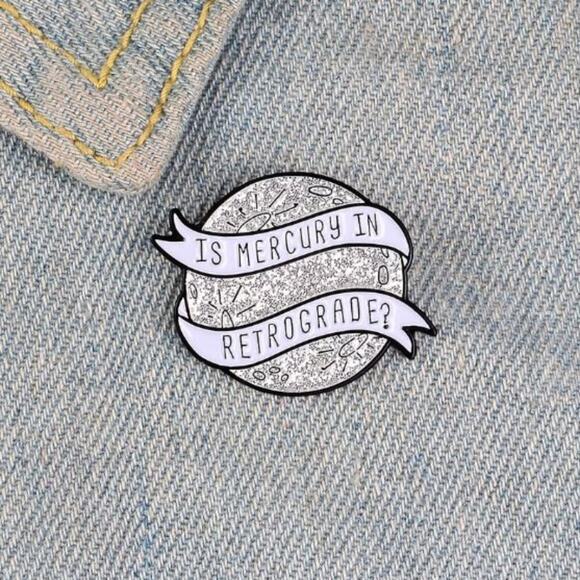 Is Mercury in Retrograde? Pin or Brooch - Picture 3 of 6